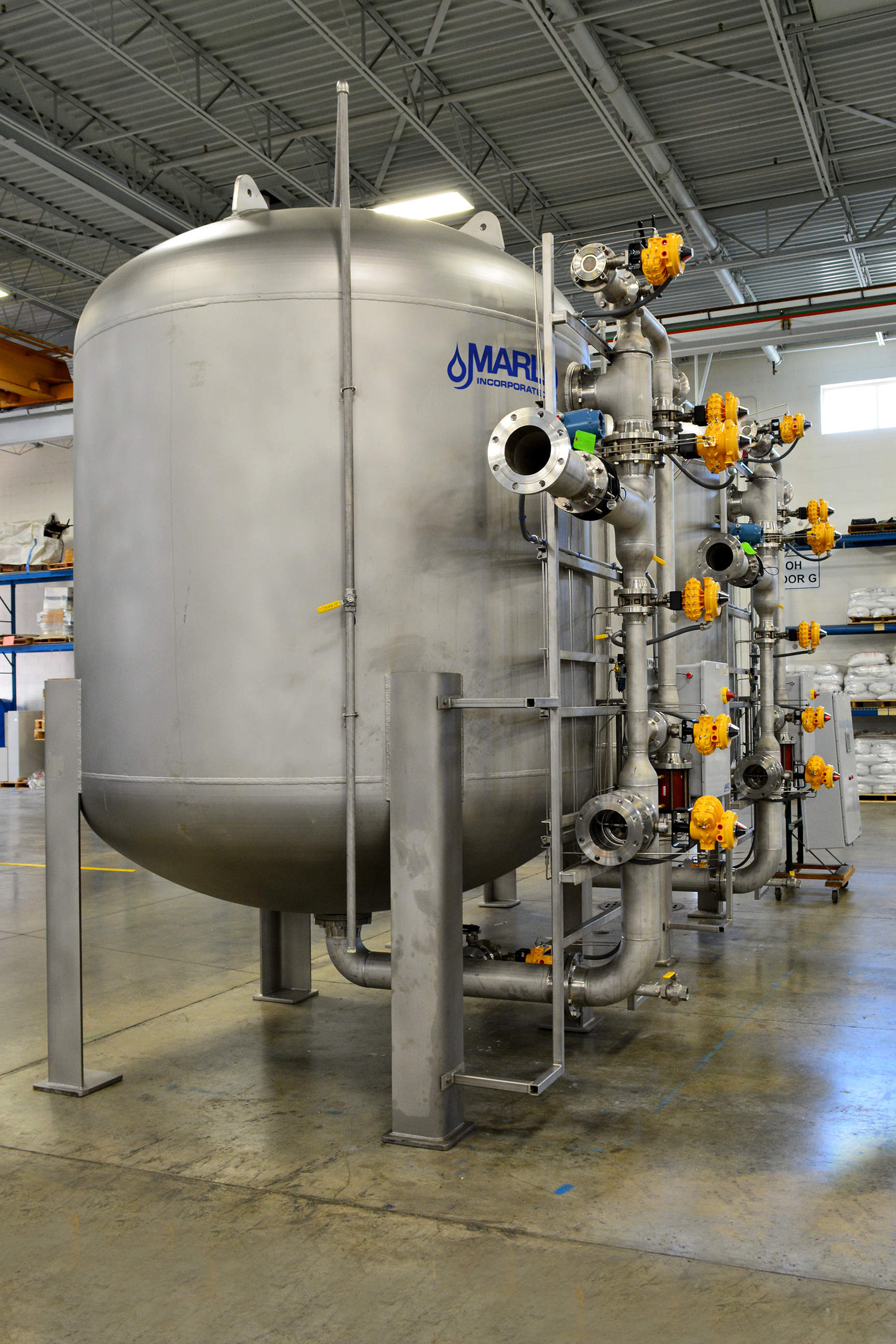 Quadraplex Industrial Water Softener System MARLO