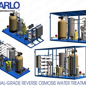 Outdoor Industrial-Grade Integrated Reverse Osmosis Water Treatment Skids