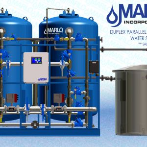 Duplex Parallel Progressive Water Softener Skid