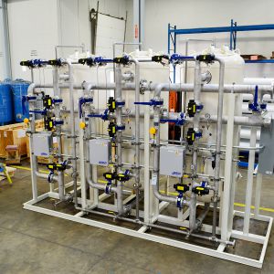 Industrial-Grade Triplex Tank Water Dealkalizer Skid