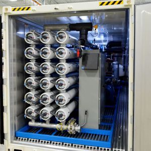 Containerized Seawater Reverse Osmosis (SWRO) Skids