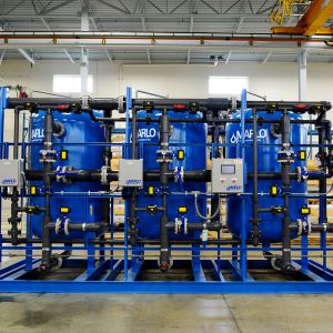 600-GPM Triplex Parallel Progressive Water Softener Skid