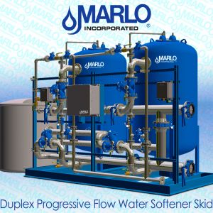 Marlo Duplex Progressive Flow Water Softener Skid model