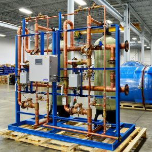 Marlo Duplex Water Softener Skid with ProPress Copper Piping 03