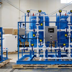 MARLO Duplex Alternating Softener Skid and Duplex Brine Pump Skid 02