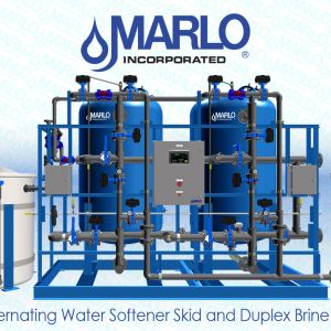 MARLO Duplex Alternating Softener Skid and Duplex Brine Pump Skid 05