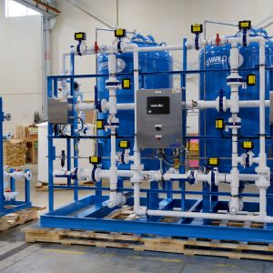 MARLO Duplex Alternating Softener Skid and Duplex Brine Pump Skid 06