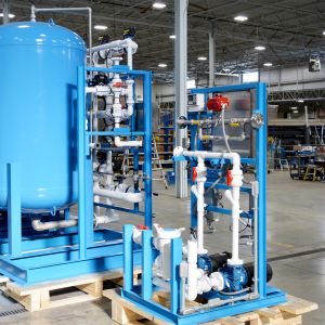 MARLO Duplex Alternating Softener Skid and Duplex Brine Pump Skid 07