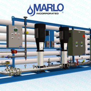 Marlo 150-GPM Industrial-Grade Reverse Osmosis (RO) Membrane Skid 05