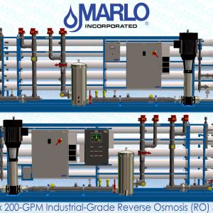 MARLO Duplex, 200-GPM Industrial-Grade RO Skids  05