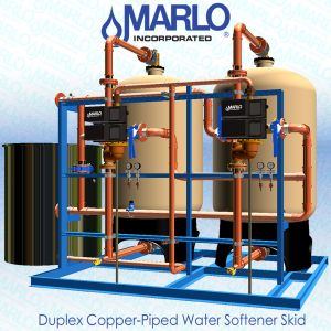 MARLO Duplex Copper-Piped Water Softener Skid 05