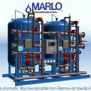 Duplex Automatic Backwashable Iron Removal Media Filter Skid 05