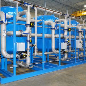 MARLO Triplex Water Softener System  01