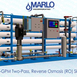 MARLO 75-GPM Two-Pass Reverse Osmosis Skid 05