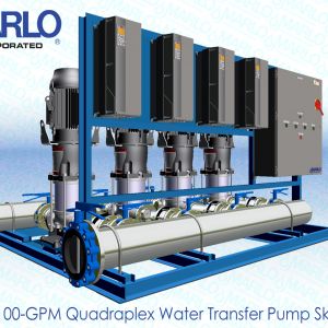 MARLO Quadraplex Water Transfer Pump Skid 05