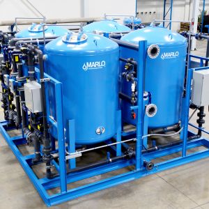 MARLO Quadraplex Water Softener Skid 01