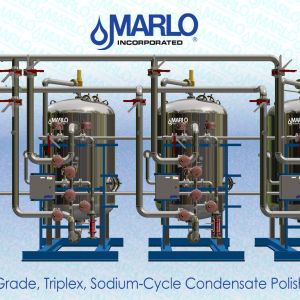 MARLO Industrial-Grade, Triplex, Sodium-Cycle Condensate Polisher System 04