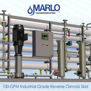 MARLO 100-GPM Industrial-Grade Reverse Osmosis (RO) Skid 04