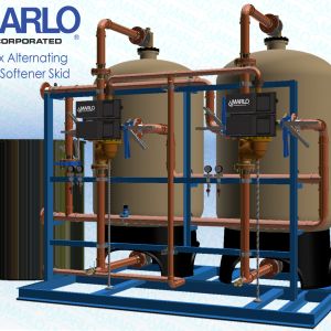 MARLO Duplex Alternating Water Softener Skid 04