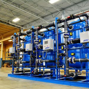 600-GPM Triplex Parallel Progressive Water Softener Skid