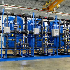 600-GPM Triplex Parallel Progressive Water Softener Skid