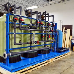 Integrated Activated Carbon Filter and Water Softener Skid