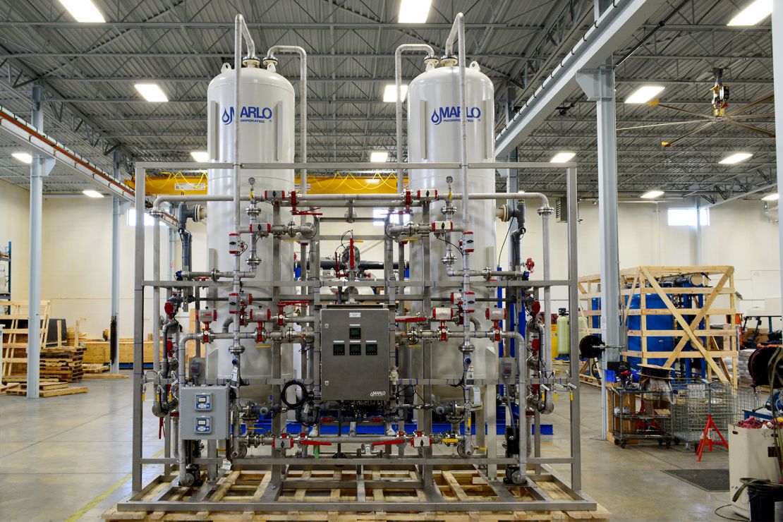 Marlo Duplex Series Mixed-Deionizer Skid