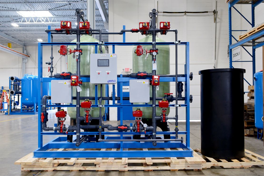MARLO Duplex Water Softener Skid