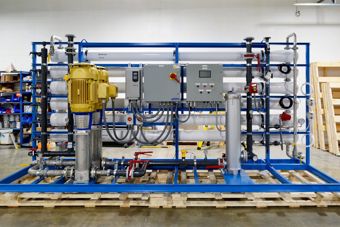 MARLO 100-GPM Industrial-Grade Reverse Osmosis (RO) Skid