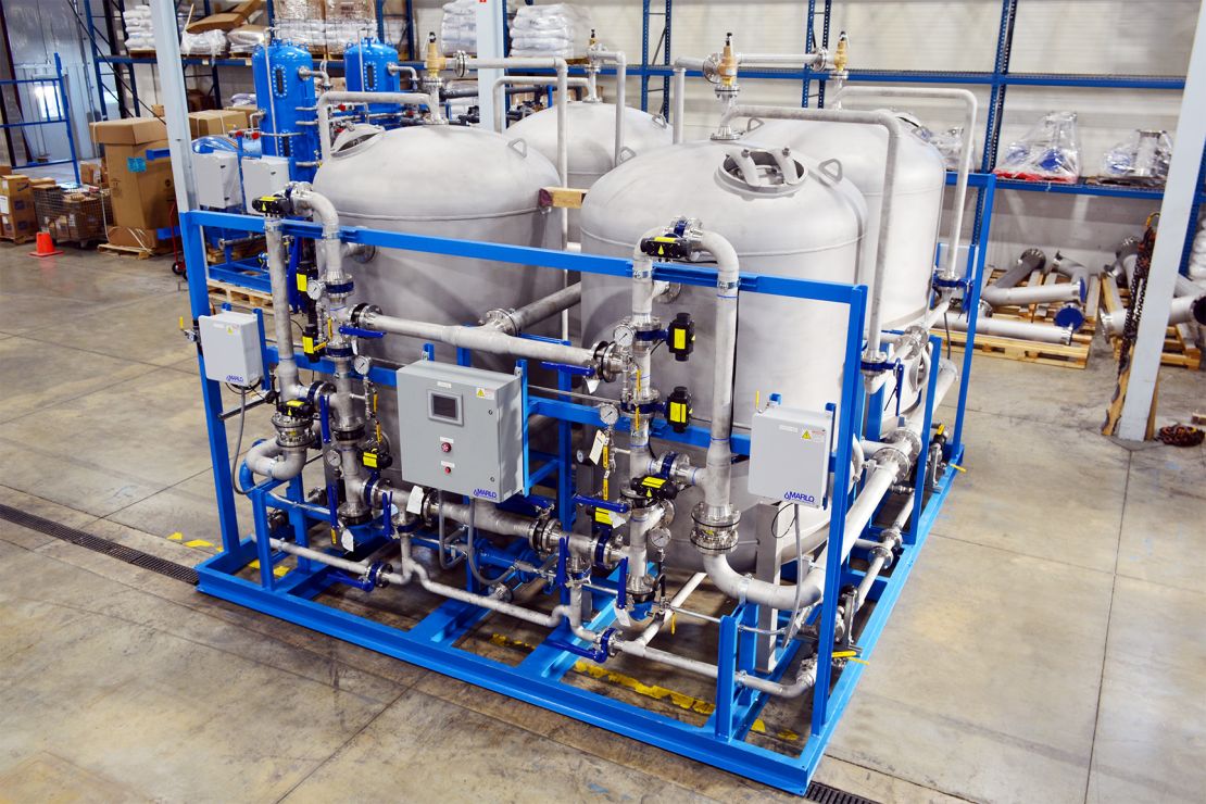 MARLO Quadraplex Activated Carbon Filter Skid