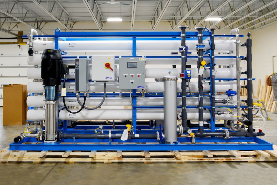 MARLO 200-GPM Two-Train Reverse Osmosis Skid