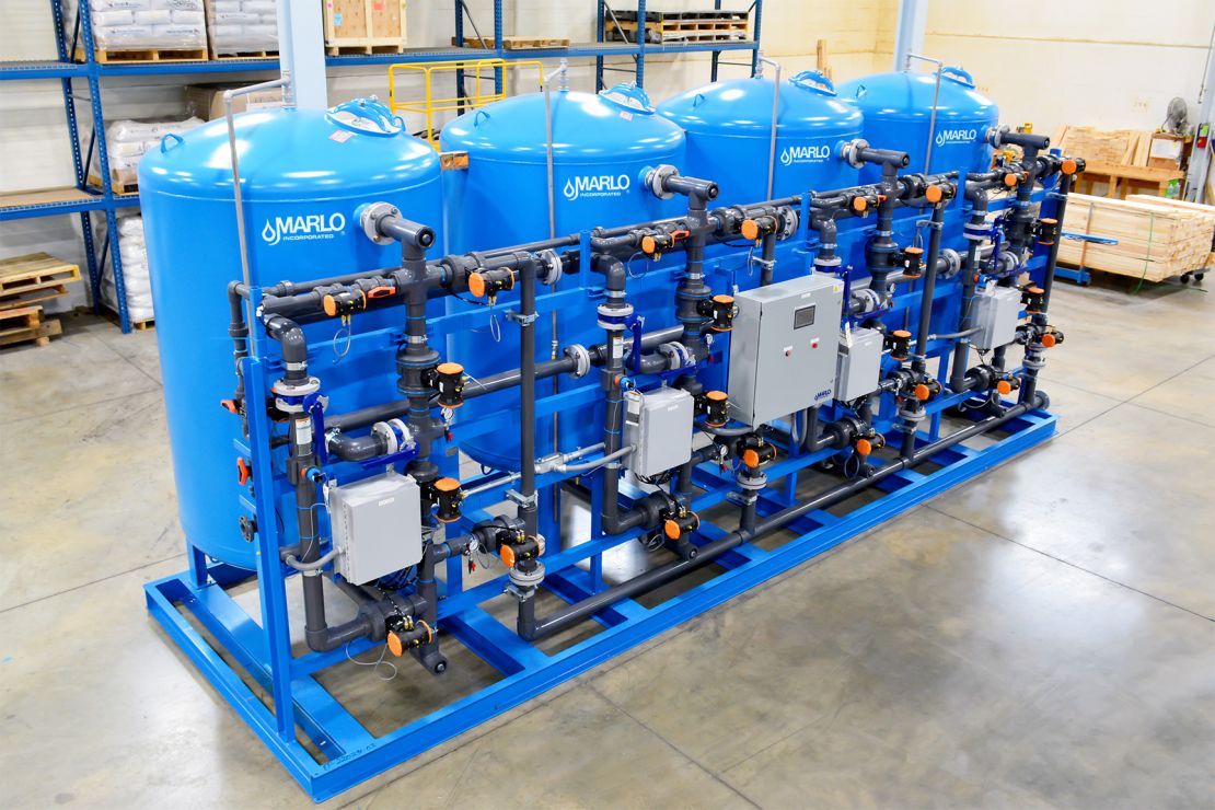 MARLO Quadraplex Water Softener System