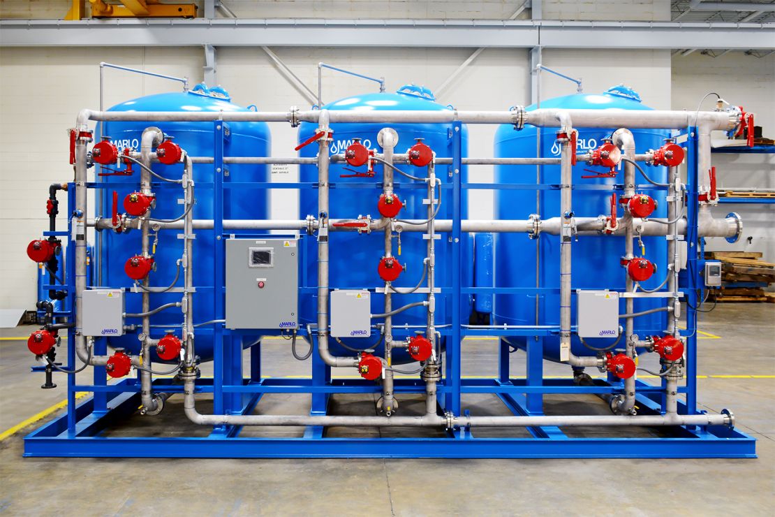 MARLO Triplex Water Softener Skid 