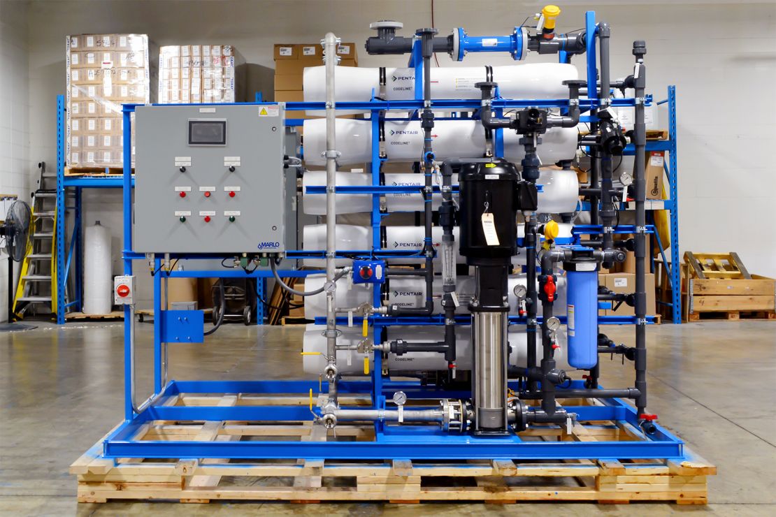 MARLO Dual-Train Reverse Osmosis (RO) Skid