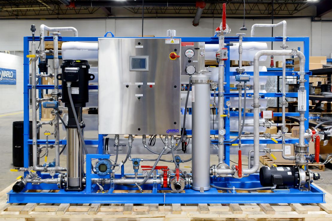 MARLO 50-GPM Industrial-Grade Reverse Osmosis Skid