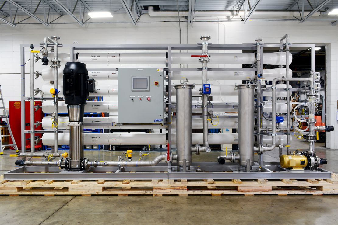 MARLO 100-GPM Industrial-Grade Reverse Osmosis (RO) Skid