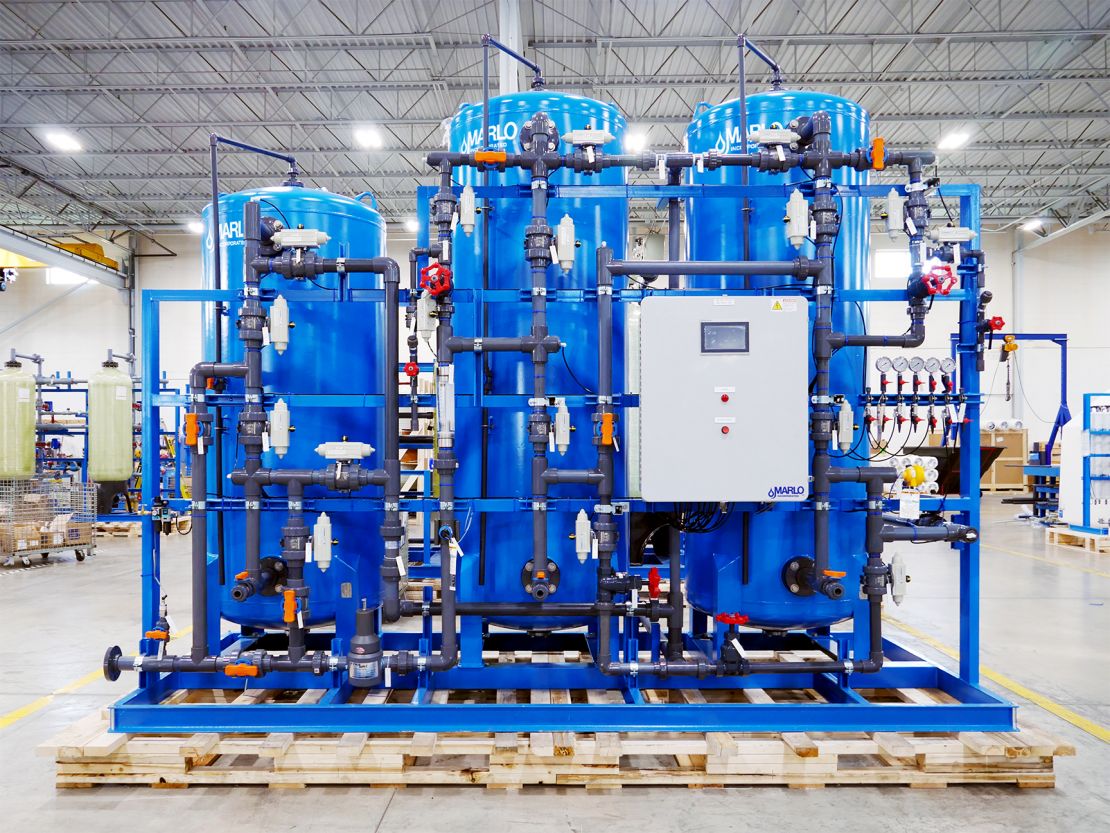 MARLO Automatic, Chemical Regenerable Separate-Bed Deionization Skid