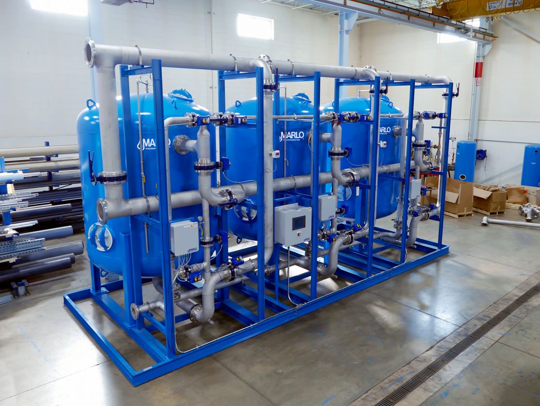MARLO Triplex Water Softener Skid