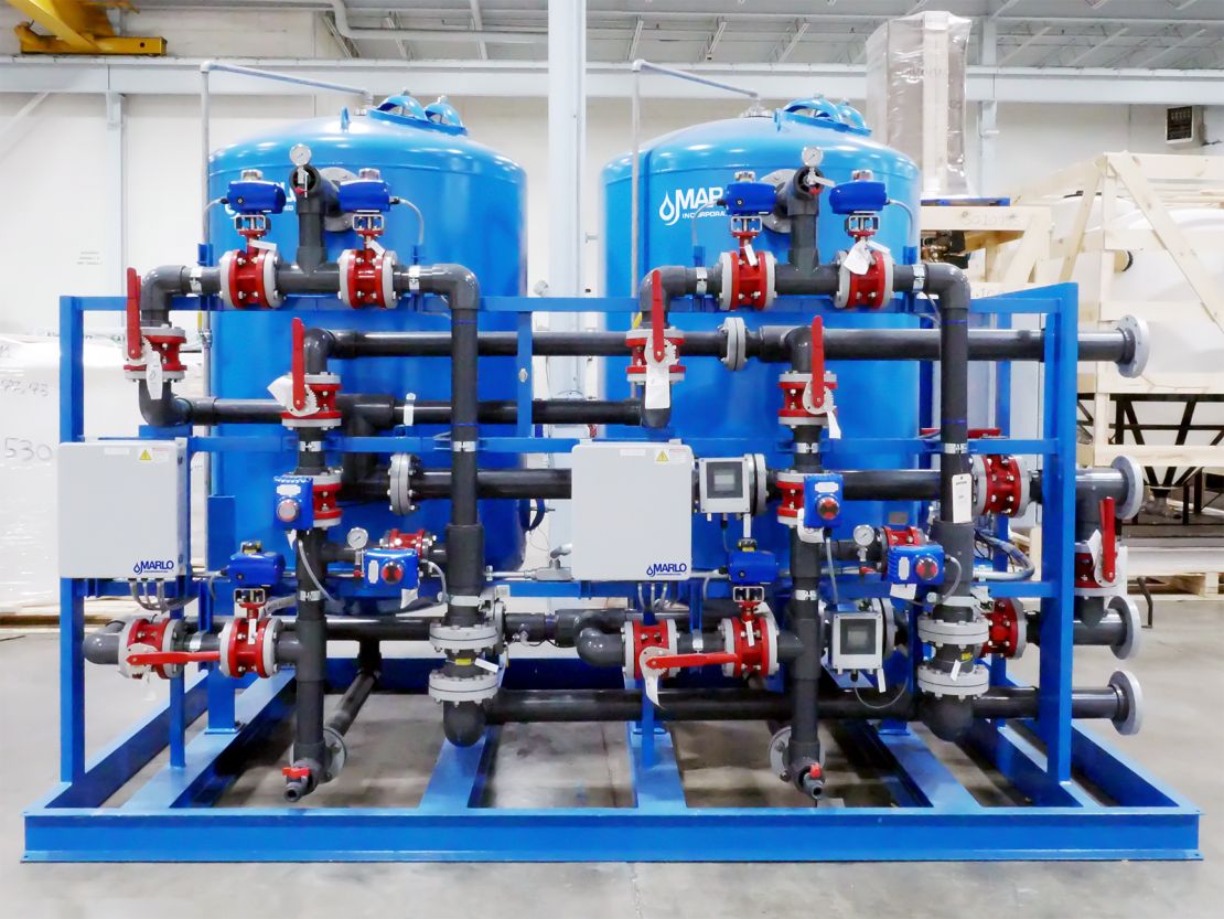 MARLO Duplex Iron Removal Filter Skid