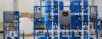 MARLO Duplex Alternating Softener Skid and Duplex Brine Pump Skid